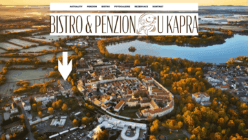 Web penzionu a bistra U Kapra